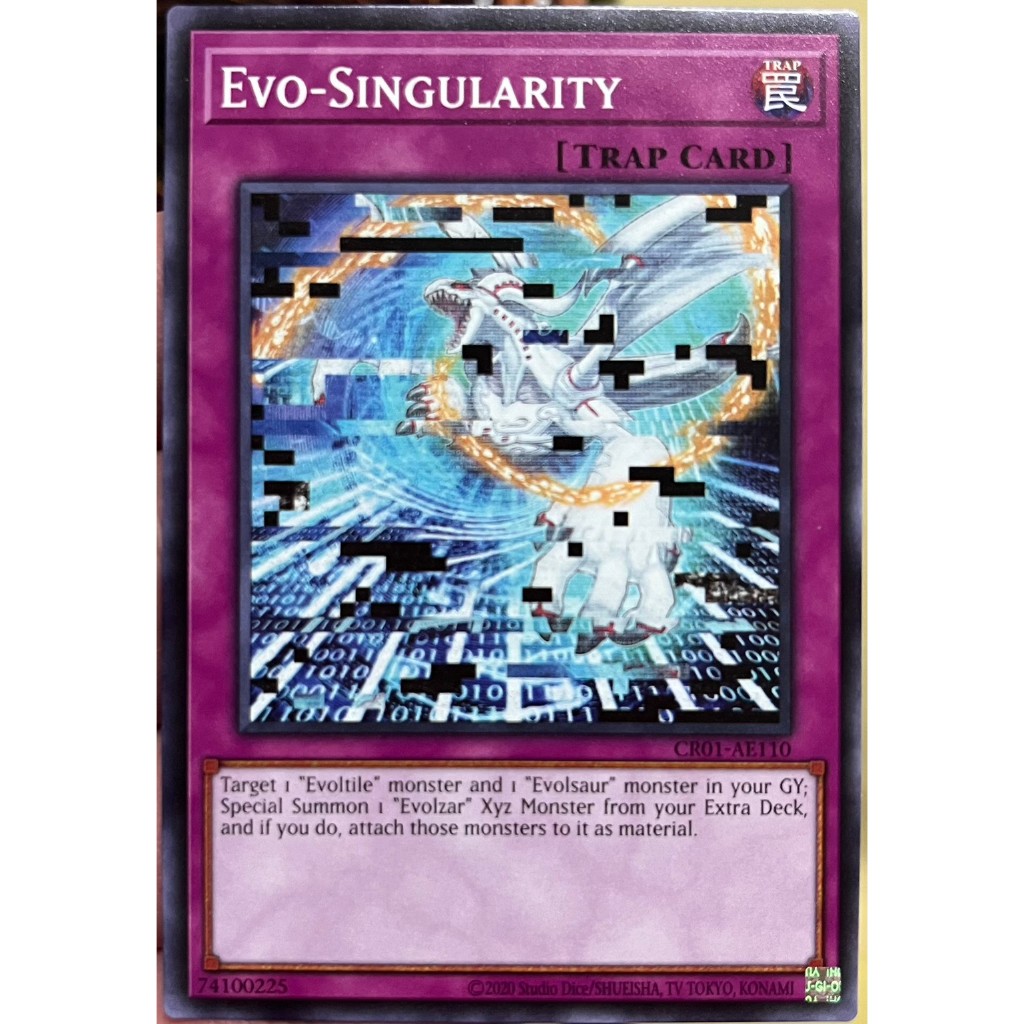 Yugioh Asia-Eng [CR01-AE110] Evo-Singularity (Common) การ์ดยูกิแท้ถูกลิขสิทธิ์