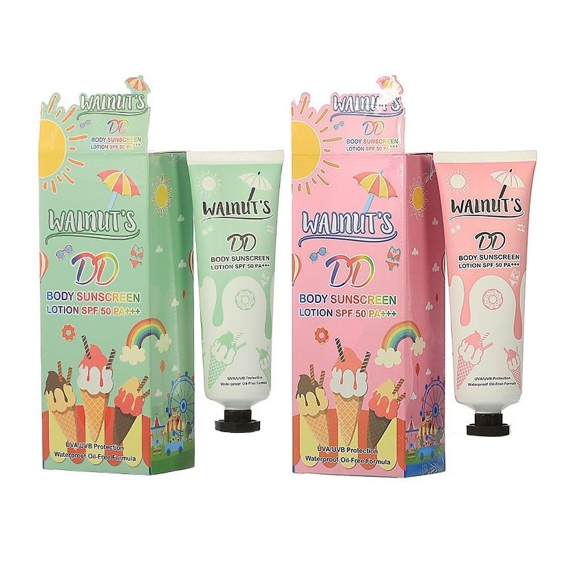 วอลนัท ดีดี บอดี้ ซันสกรีน WALNUT'S DD BODY SUNSCREEN SPF50 PA+++135 g.