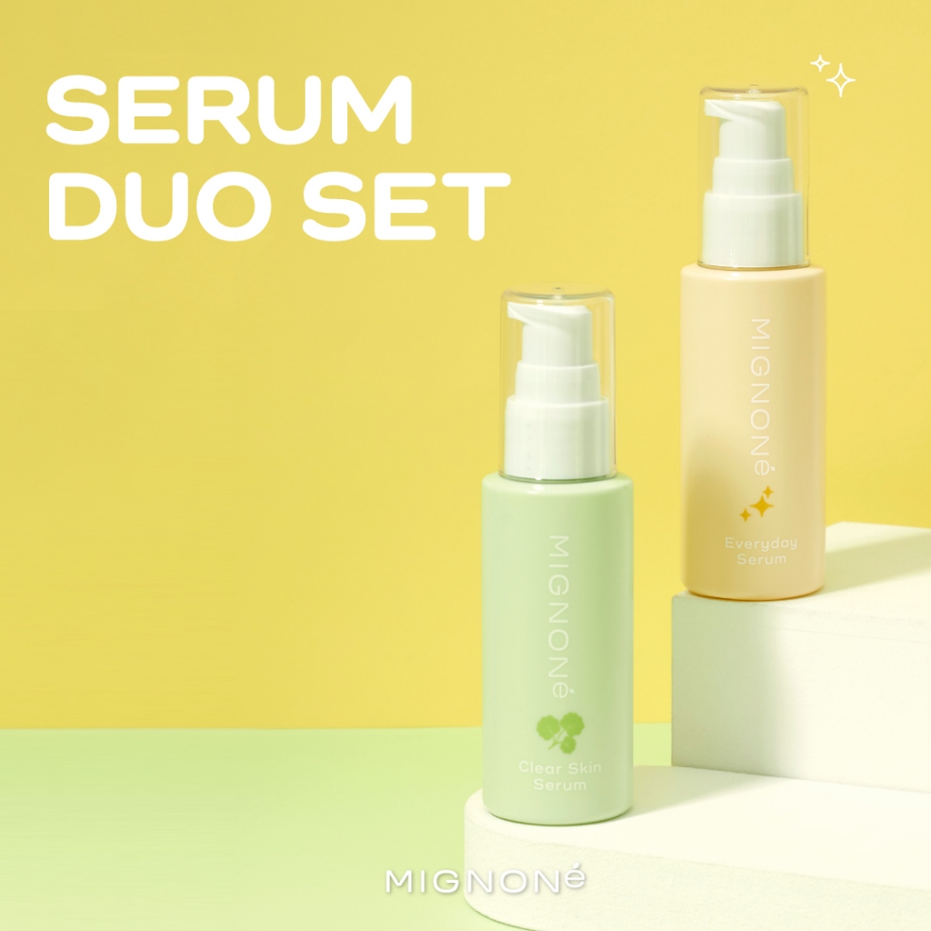 [SET 2 ชิ้น] Mignoné Clear Skin Serum 40 ml. + Mignoné Everyday Serum 40 ml.