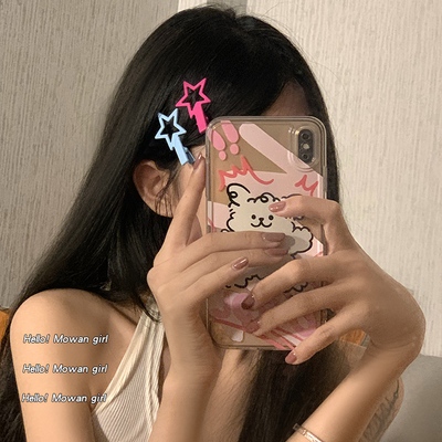 ในไทย✨รูปดาวห้าแฉกกิ๊ฟติดผมวัสดุโลหะหน้าม้าคลิปด้านข้าง รูปปากเป็ดY2kสไตล์ญี่ปุ่นและเกาหลีนักเรียนสำหรับผู้หญิง-Move