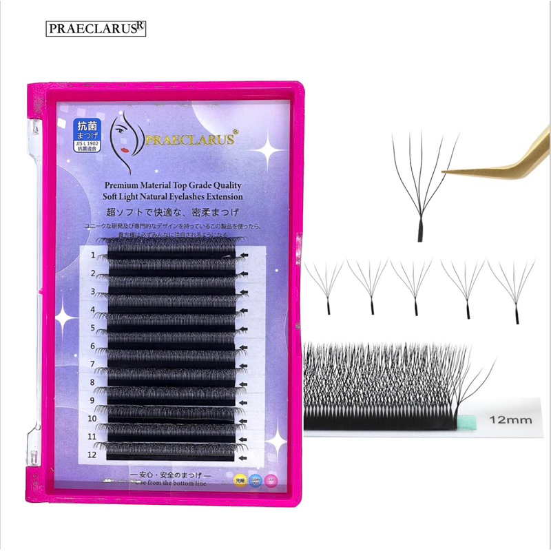 ขนตา 5D clover lash ขนนิ่มนุ่มมาก