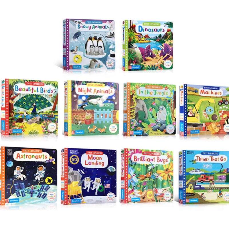 พร้อมส่ง SET 2 Campbell Busy Book นิทานเด็กบอร์ดบุ๊คFirst Story หนังสือเด็ก อ่านเล่น หนังสือเลื่อนขึ้นลงได้