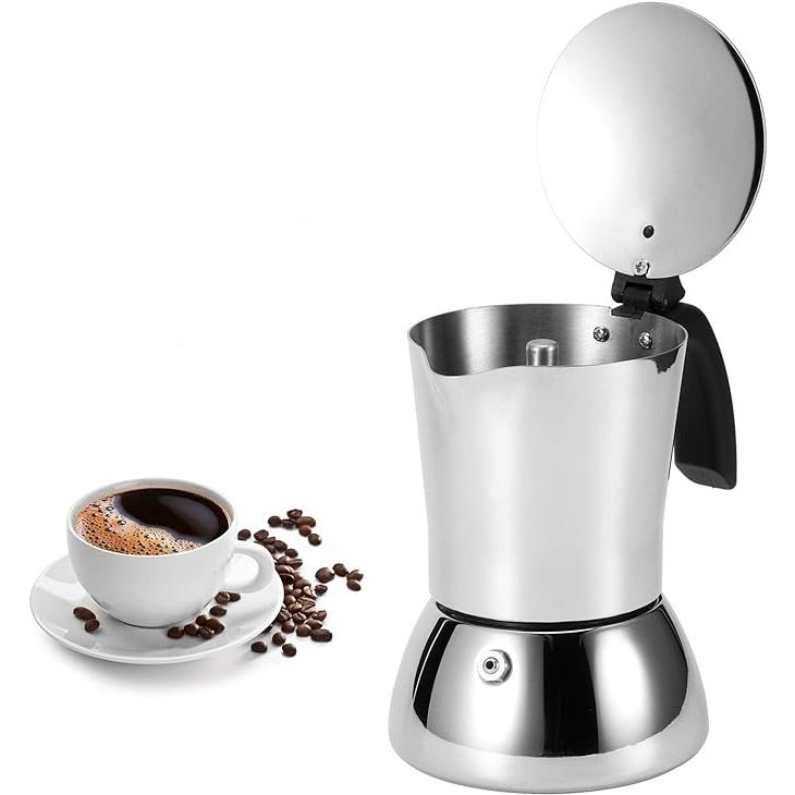หม้อกาแฟ Mokapot หม้อต้มกาแฟมอคค่า สเตนเลส สกัดจากอิตาลี -มีพร้อมส่ง-