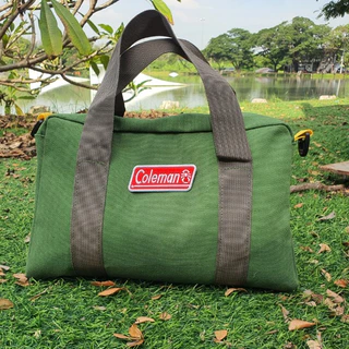 (สินค้าเข้าใหม่) กระเป๋าใส่ของ กระเป๋าสมอบก ปักอาร์ม Coleman+สายสะพาย