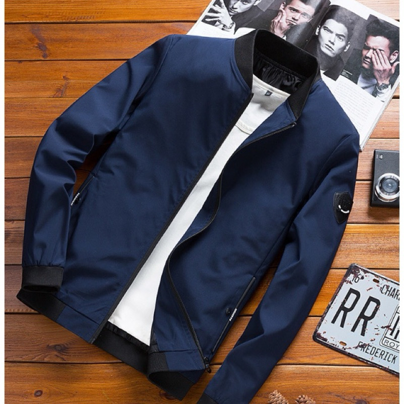 jacketเสื้อแจ๊คเก็ตผู้ชายสำหรับใส่กันแดดสำหรับใส่หน้าร้อนหรือใส่ชี่รถมอเตอร์ไซค์ผ้าร่ม