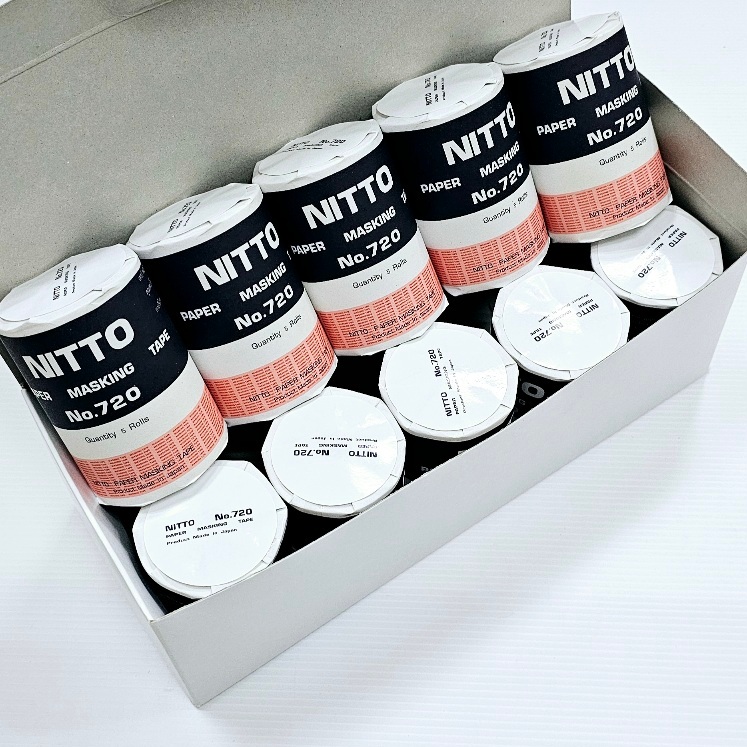 เทปนิตโต้ 720 (Nitto no.720) เทปลอกเลขตัวถัง (ยกกล่อง10 แถว50ม้วน)