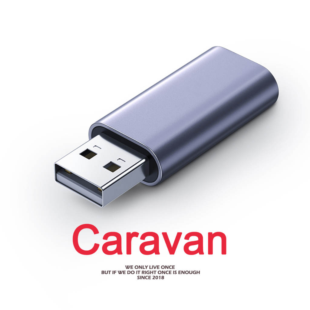 Caravan Crew การ์ดเสียง 3.5mm USB External sound card Audio Adapter ซาวด์การ์ด การ์ดเสียง การ์ดเสียงคอมพิวเตอร์ ซาวด์การ