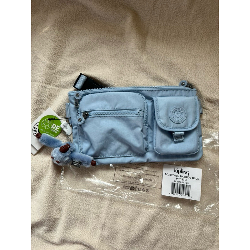 Brand New💕กระเป๋าคาดอก คาดเอว Kipling Presto Bayside Blue ของแท้จากอเมริกา 100%