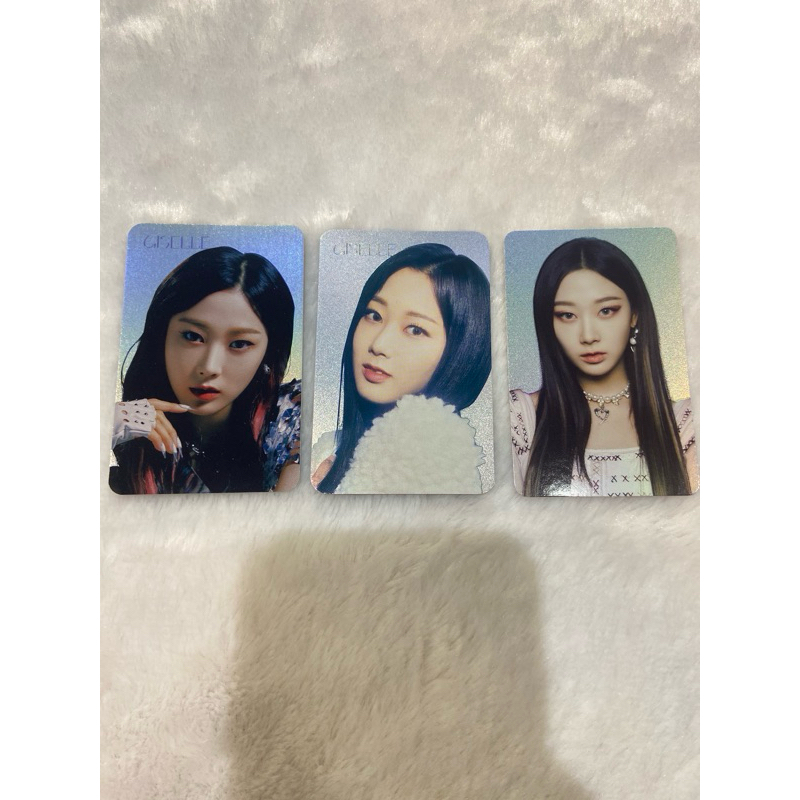การ์ด aespa hologram photocard set จีเซล