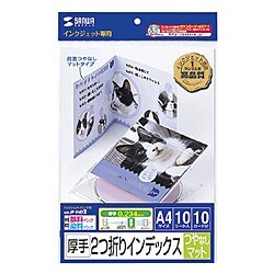กระดาษ Sanwa supply Inkjet CD/DVD Case with Card (Two-Page Spread, Matte Matte) A4 JP – ind2 N