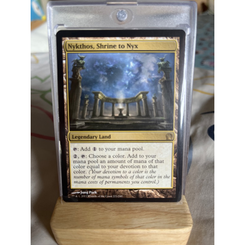 การ์ด MTG Nykthos, Shrine to Nyx Land Magic the gathering EDH รุ่น THS สภาพ Ex-Nm