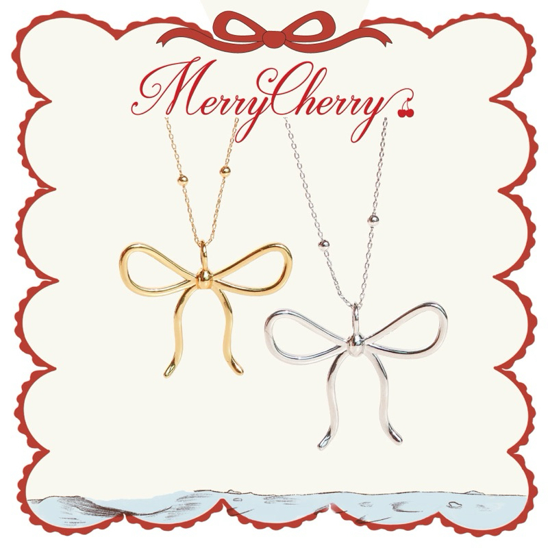 RINDA - Soft Ribbon pendant (gold/silver) (สร้อยคอ)