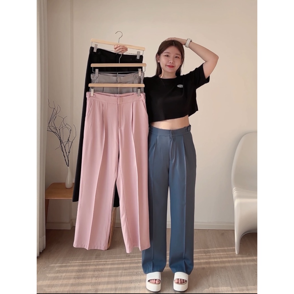 Amityclothes ขายาว รุ่น 17 - Long Pants no.17 (รุ่นใหม่) ขากระบอกกลาง ใส่ไปทำงานได้
