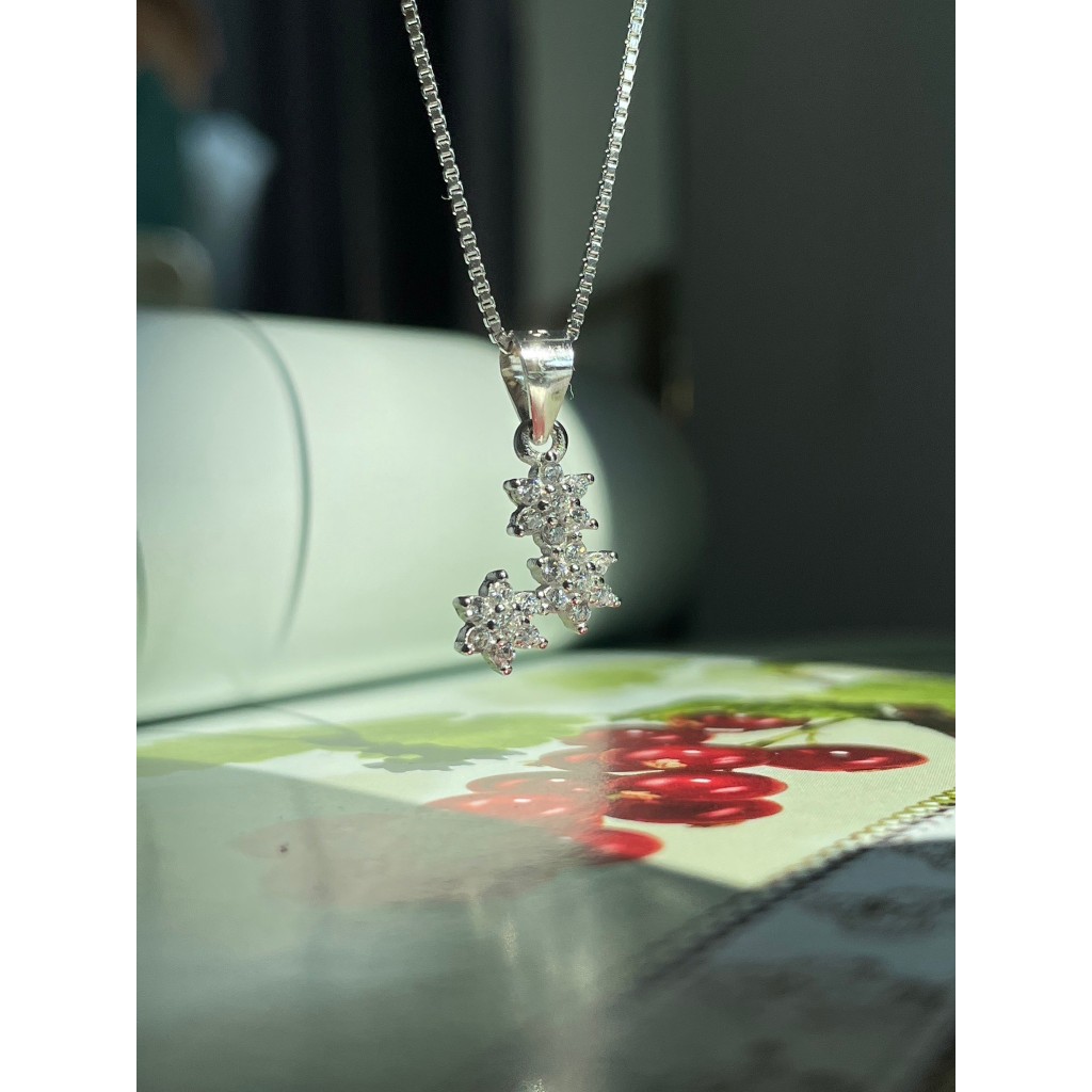 Kind Jewelryสร้อยจี้ดอกพวงชมพู