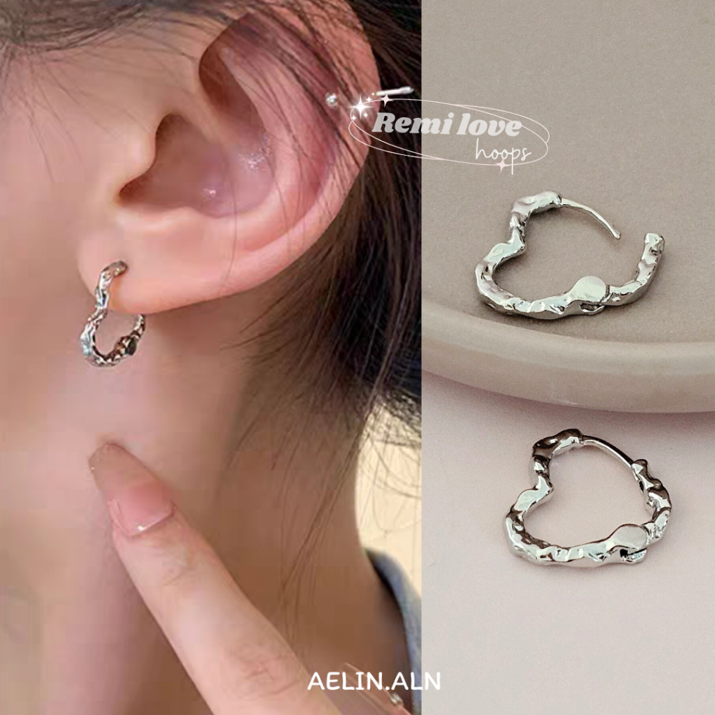 Remi love hoops – Aelin.aln (nickel free) #R-103 ราคา ถูกที่สุด ดีลบีเคเค