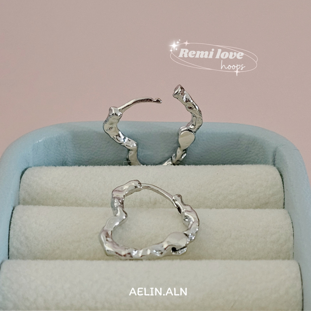 Remi love hoops – Aelin.aln (nickel free) #R-103 ราคา ถูกที่สุด ดีลบีเคเค แกลเลอรีภาพที่ 3