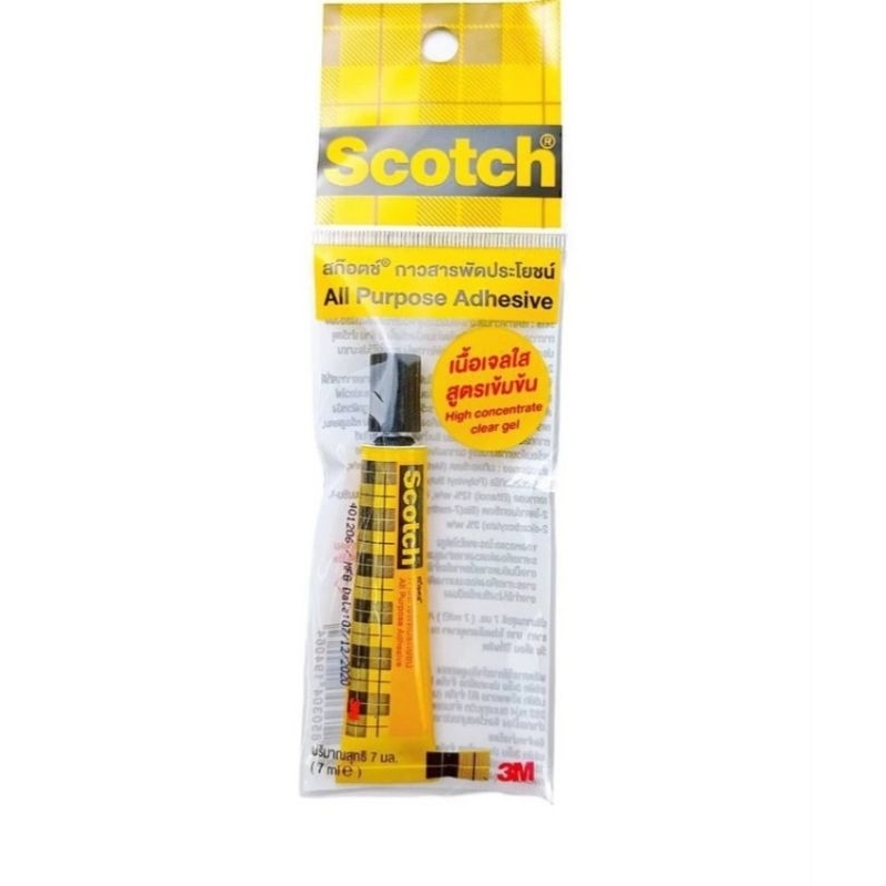 Scotch 3M กาวสารพัดประโยชน์ เนื้อเจลใส สูตรเข้มข้น ใช้ติดกับวัสดุต่าง