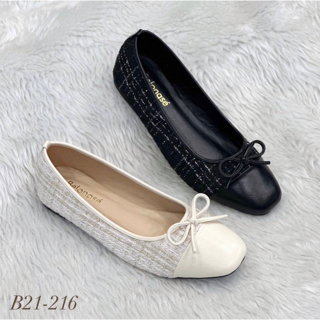 Belongse' รองเท้าคัทชู รุ่น B21-216 ไซส์ 36-40 (พร้อมกล่องทุกคู่)