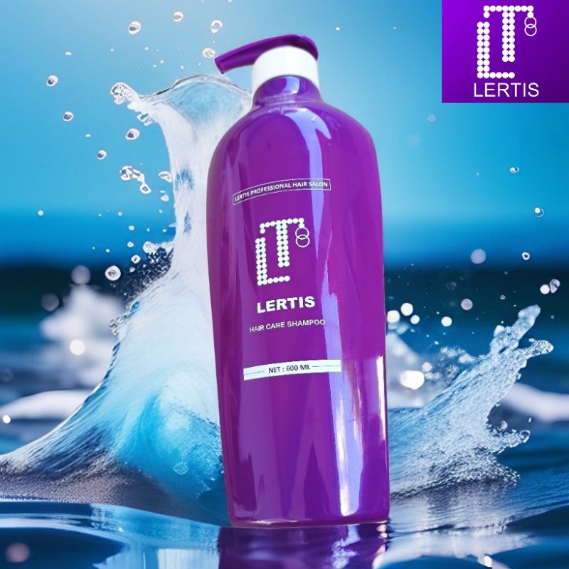 LERTIS HAIR CARE SHAMPOO ขนาด 600 ml เลอติส แฮร์ แคร์ แชมพู แชมพูล็อคโครงสร้างเส้นผม สูตรเข้มข้นสำหรับฟื้นฟูผมแห้งเสีย