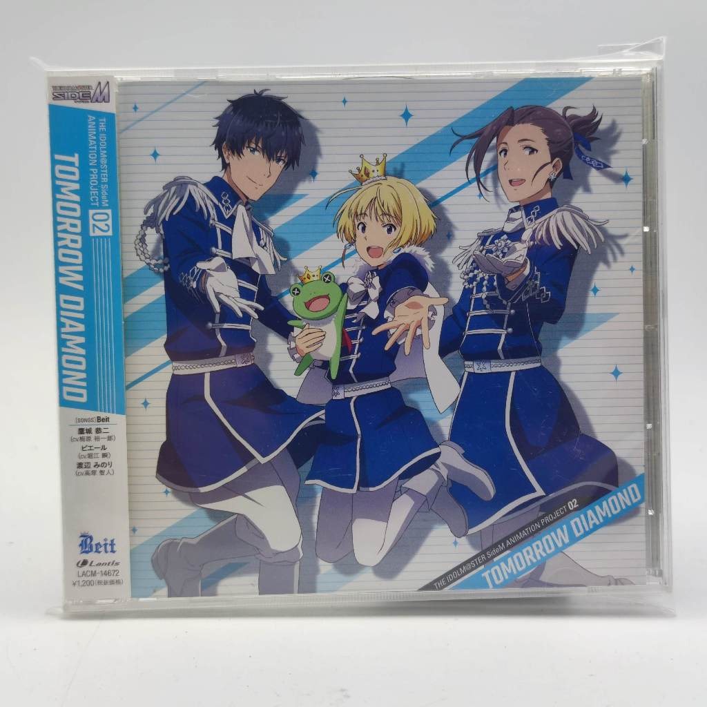 THE IDOLM@STER SideM ANIMATION PROJECT 02 TOMORROW DIAMOND Audio CD ของแท้ ตัวแผ่นสภาพดี มี โอบิ คาด
