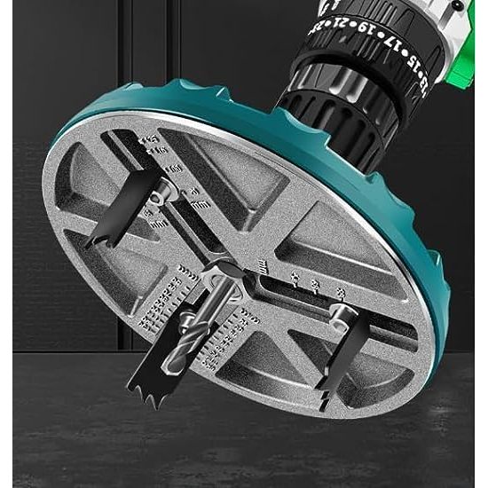 โฮลซอ เจาะฝ้า เจาะไม้ เจาะวงกลม ปรับขนาดได้ 45-130 มม. Adjustable Punch Saw Tool for Drilling Adjustable Hole Saw ราคาถูก Shopee Lazada