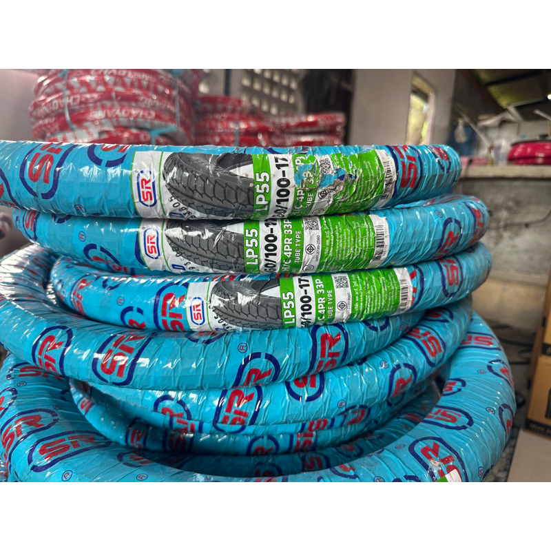 (X5เส้น) ยางนอก 60/100-17 SR ลายดรีม LP55