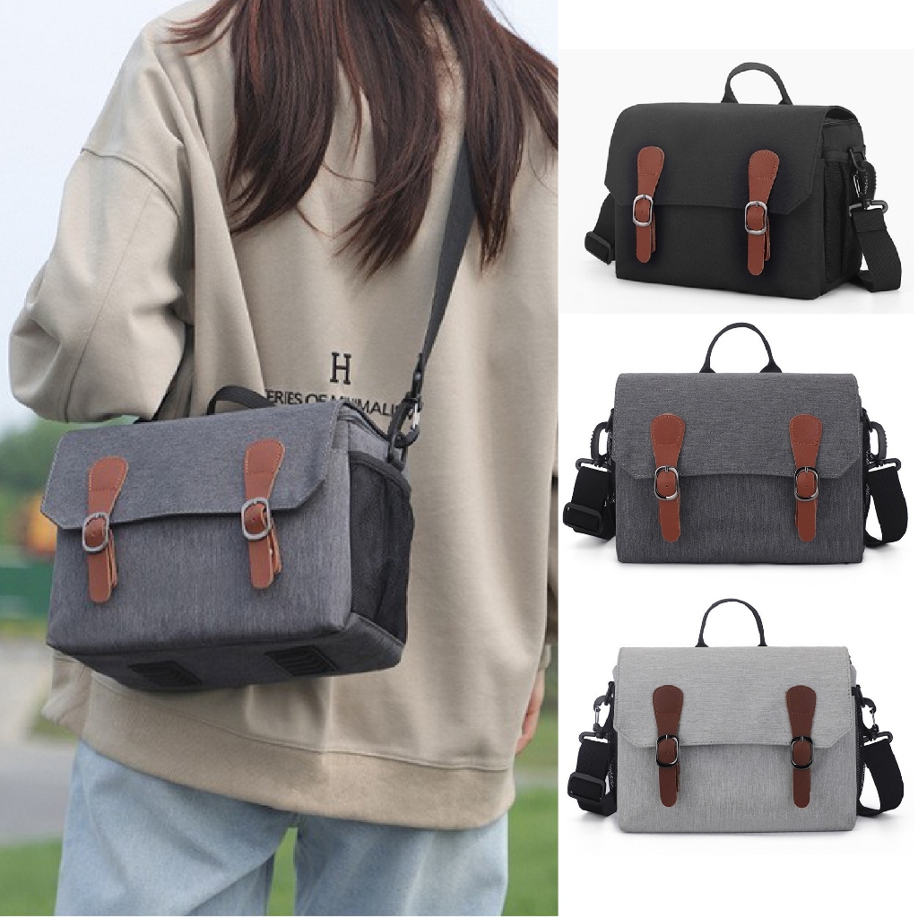 กระเป๋ากล้อง กล้องดิจิตอล มิลเลอร์เลส Camera Bag Dslr/Mirrorless สะพายไหล่ กันน้ำ กันกระแทก Canon Sony Nikon