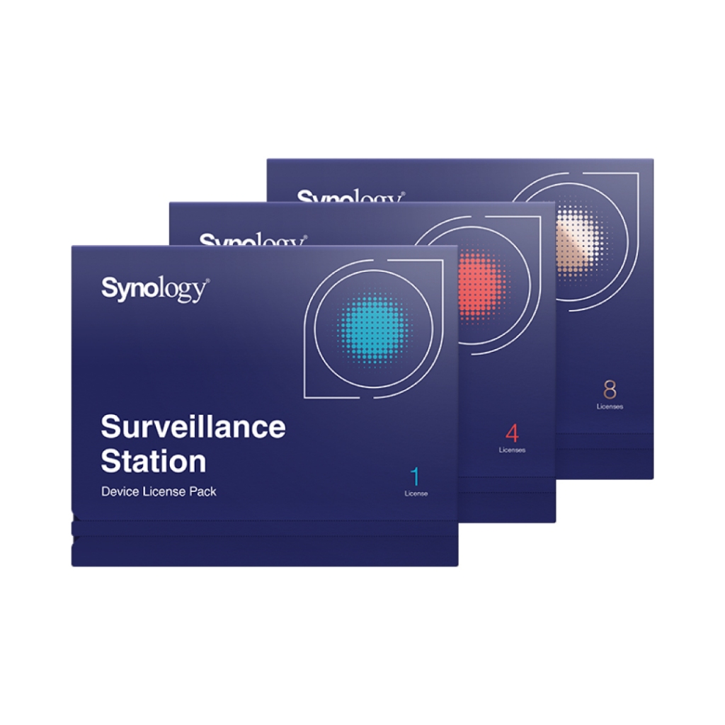 Synology Surveillance Device License Pack 1 / Pack 4 licenses for cameras and I/O modules