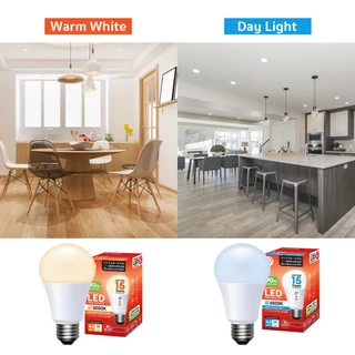 IRIS OHYAMA หลอดไฟ LED bulb Daylight ไฟ LED 6500K ขั้ว E27 3.5W 4.5W 6W 7W 10W ใช้ได้นาน15 ปี (30,000ชม.)แพ็ค 2/3/6