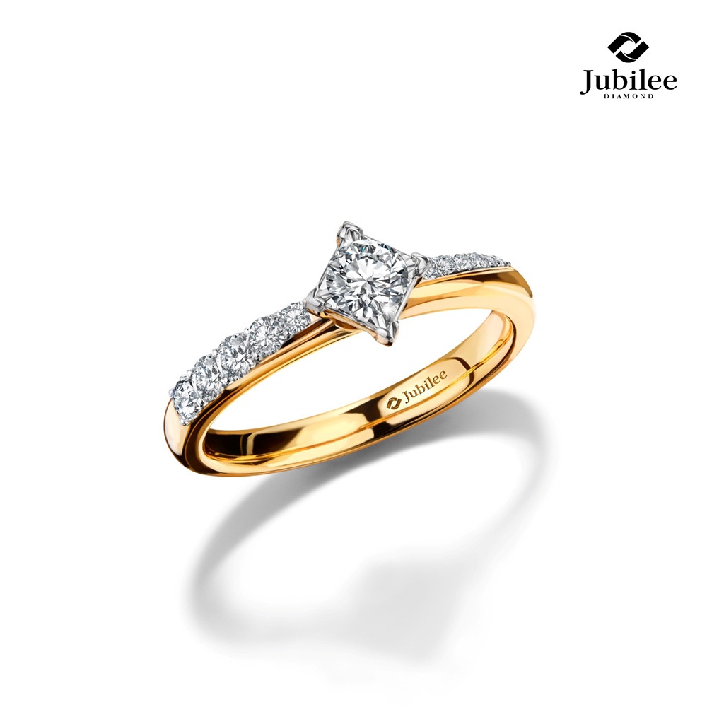 Jubilee Diamond แหวนเพชร Arrow of LoVe Solitaire Ring เพชรแท้ เพชรน้ำ 99