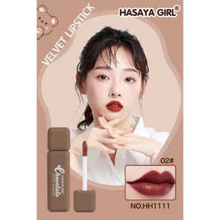 HASAYA GIRL Chocolate Velvet Lip Gloss Set เซตลิปกลอส ช็อกโกแลต ริมฝีปากสวยอวบอิ่ม