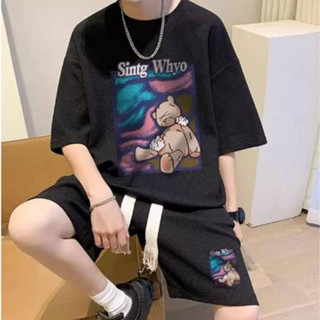 SH07 ชุดเซตขาสั้นผู้ชาย ES.SHOP28 ชุดผู้ชาย แฟชั่น สไตล์เกาห…