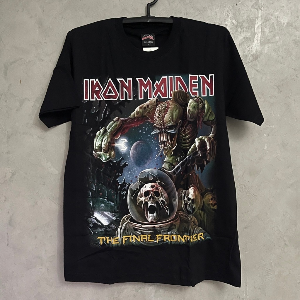 เสื้อยืด Iron Maiden เอเลี่ยน (ป้ายRocktee เรืองแสง) ผ้าCotton100