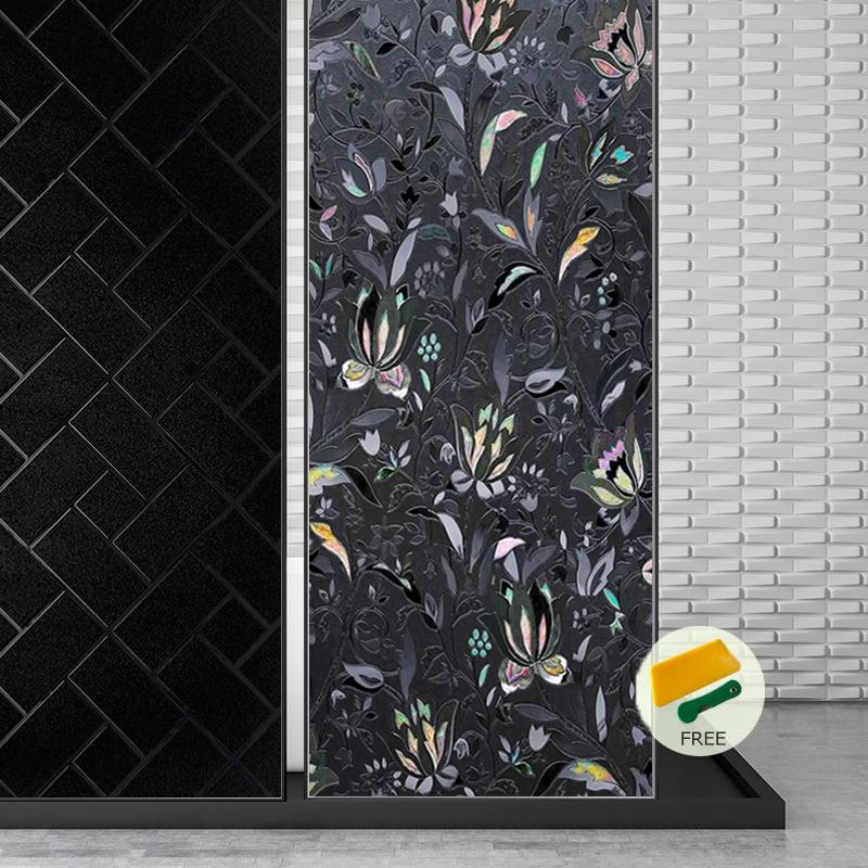 ฟิล์มฝ้าติดกระจก เห็น100% เพิ่มความเป็นส่วนตัว กันคนมอง100% แบบสุญญากาศ สติ๊กเกอร์ติดกระจกบ้าน ฟิล์มติดกระจกบ้าน