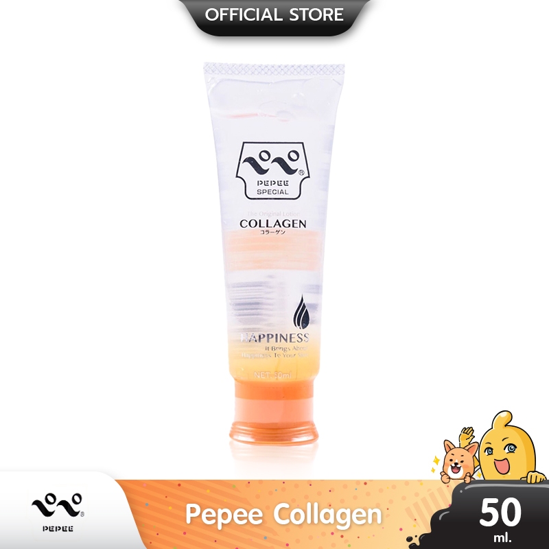 Pepee Collagen เจลหล่อลื่นญี่ปุ่น สูตรน้ำพิเศษคอลลาเจน บรรจุ 1 ชิ้น (ขนาด 50 ml.)