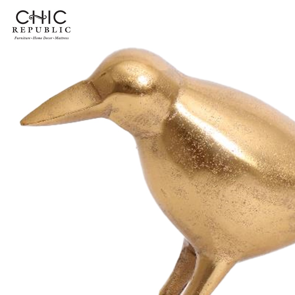 รูปปั้นตกแต่ง CHIC REPUBLIC PUFFIN สีทอง_1