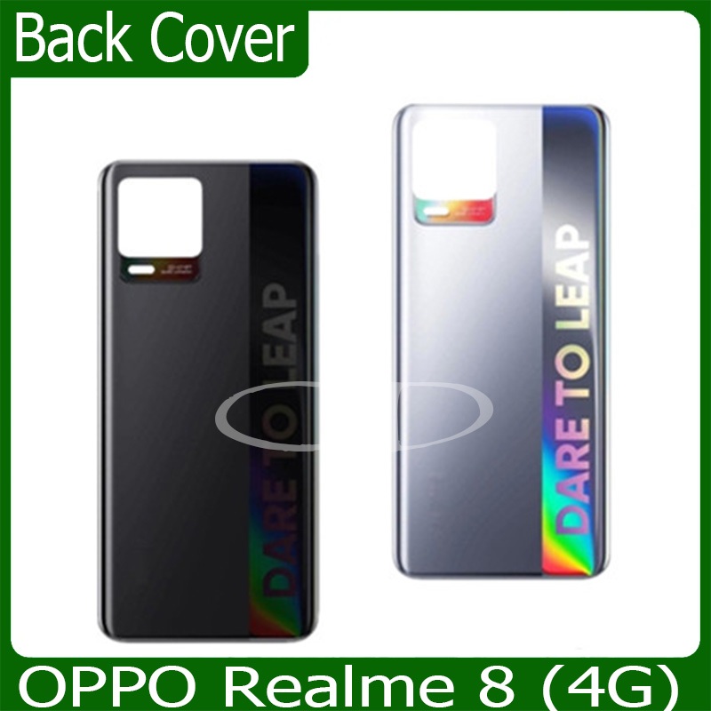 ใหม่ ฝาครอบแบตเตอรี่ด้านหลัง OPPO Realme 8 (4G)battery back cover OPPO Realme 8 (4G)ฝาหลัง   Realme 