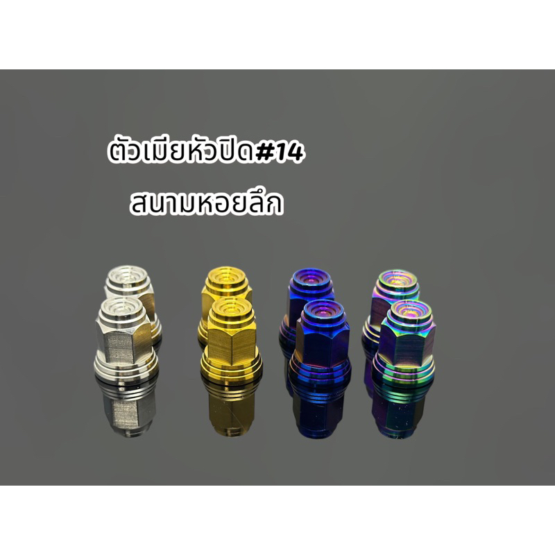 !!ราคาตัวละ!! * ตัวเมียหัวปิด แกนล้อ "หัวสนาม" #17 ใส่แกนล้อเวฟ #14 ใส่แกนล้อมีโอ #19 ใส่ Xmax หลายสี Y04-0008