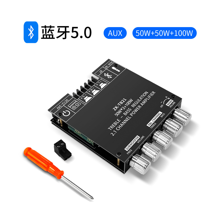 ไทยแลนด์ พร้อมส่ง แอมป์บลูทูธ ZK TB21 แอมจิ๋ว ชิปใหญ่ แท้100% แอมป์จิ๋ว  Channel Bluetooth 5.0เครื่องขยายเส
