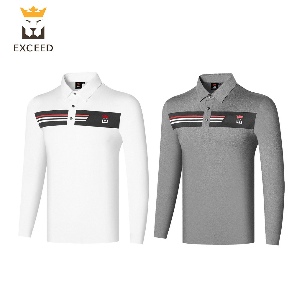 [11GOLF] เสื้อกอล์ฟแขนยาว ผู้ชาย EXCEED GOLF LONG SLEEVES SHIRT รหัส EC-YFM004