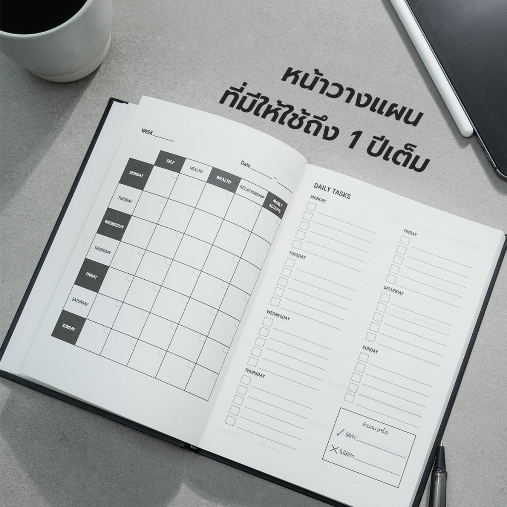 Realman Planner | สมุดแพลนเนอร์ | สมุด Planner วางแผนชีวิต รูปที่ 4