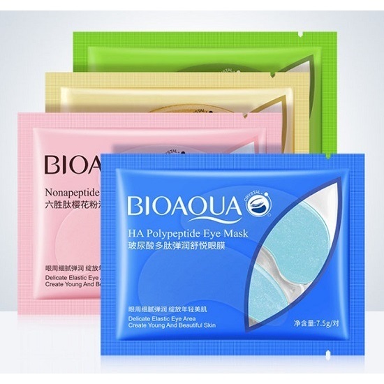 มาส์กใต้ตา BIOAQUA มาส์กสูตรยอดนิยม ลดรอยคล้ำ ลดถุงใต้ตา ของแท้ แบบซอง พกพาสะดวก ถูก ส่งไวจากในประเทศ