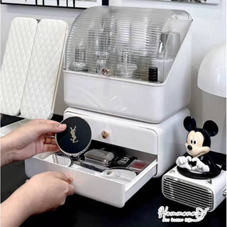 กล่องเก็บเครื่องสำอาง ตู้เก็บเครื่องสำอาง (SN002) สีพาสเทล เ…