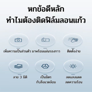 ฟิล์มฝ้าติดกระจก แบบสุญญากาศ ลายลอนแก้ว ติดตั้งง่าย เพิ่มความเป็นส่วนตัว สวยงาม สติ๊กเกอร์ติดกระจกบ้าน ฟิล์มติดกระจกบ้าน