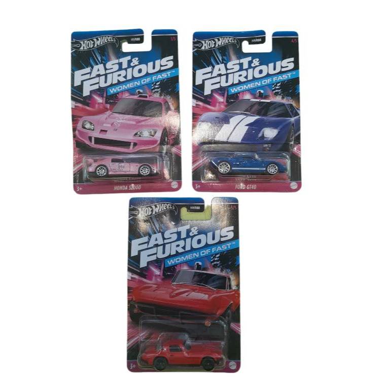 Hot Wheels Fast&Furious ฮอตวิล รถฟาสต์แอนด์ฟิวเรียส คละแบบ 1 ชิ้น รุ่น HNR88