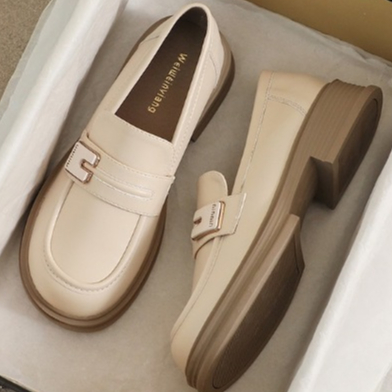 ✨size 35-43 รองเท้าหนังคัทชูหุ้มส้นผู้หญิงแต่งตัวCเหลี่ยม มีถึงไซส์ใหญ่ 35-43 งานตรงปกส้นสูง 3cm.