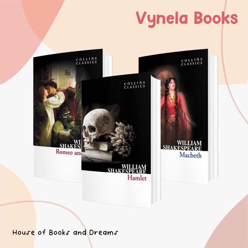 VYNELA (หนังสือภาษาอังกฤษ) WILLIAM SHAKESPERE'S PLAYS #1: ROMEO AND JULIET / HAMLET / MACBETH (COLLINS CLASSICS)
