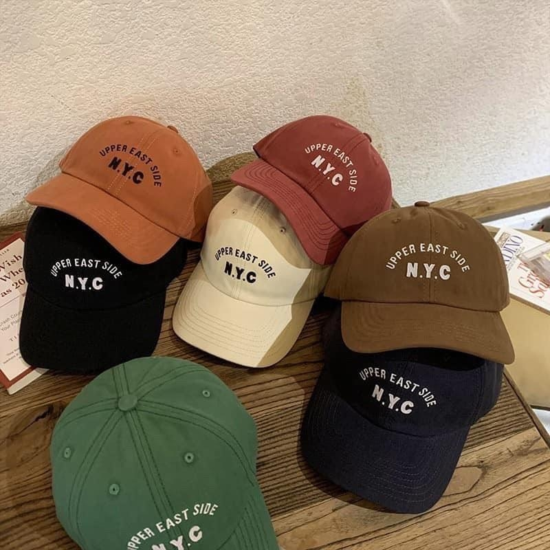 Sale ลดราคาพิเศษ #สินค้ามีพร้อมส่ง. ทุกสี หมวกสไตล์วัยรุ่นเมกา NYC งานปัก