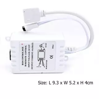 คอนโทรลเลอร์ RGB ไร้สาย 24 ปุ่ม หรี่ไฟได้ 12v