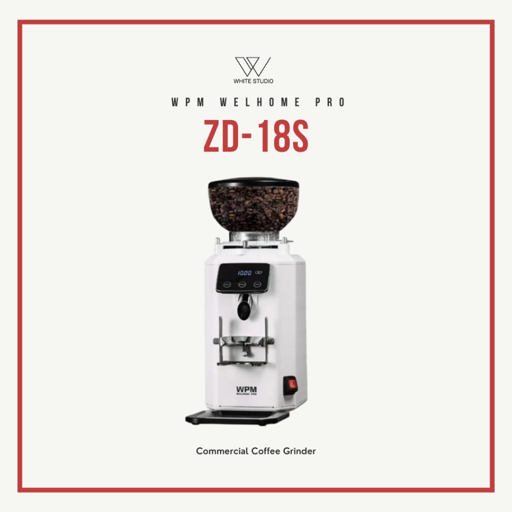 WPM ZD-18S เครื่องบดกาแฟ on demand ขนาดเฟือง 64mm flat burr รับประกันศูนย์ไทย 1 ปี